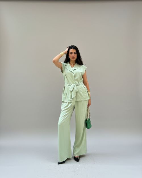 Linen/Cotton Set. -S/M-Mint