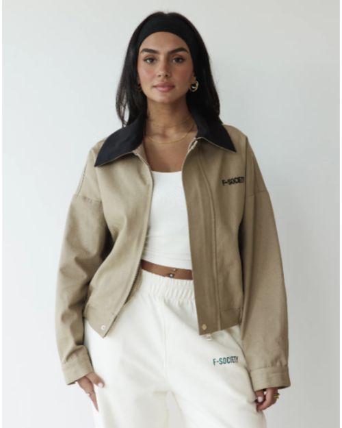 Two Toned Bomber Jacket