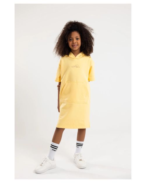  Hooded Dress-Yellow-4 yrs