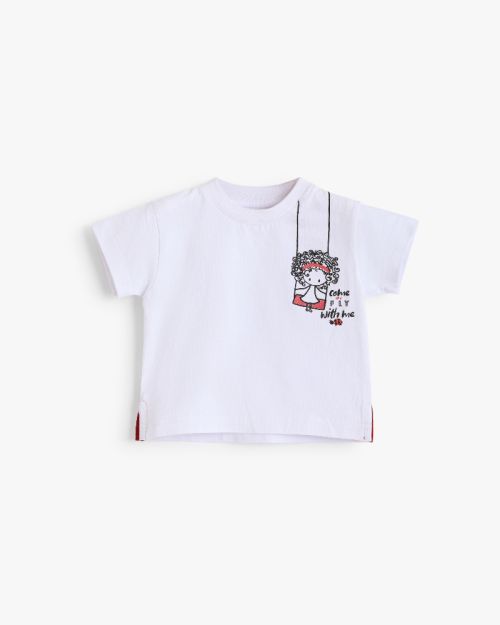 Baby Graphic Cotton Top – Swing Print