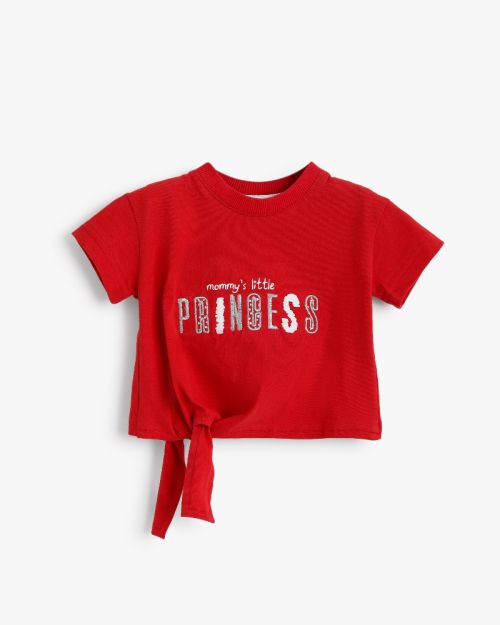 Junior Baby Graphic Cotton Top – Princess Print