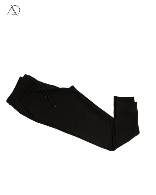 SLIM FIT JOGGING TROUSERS-Black-M