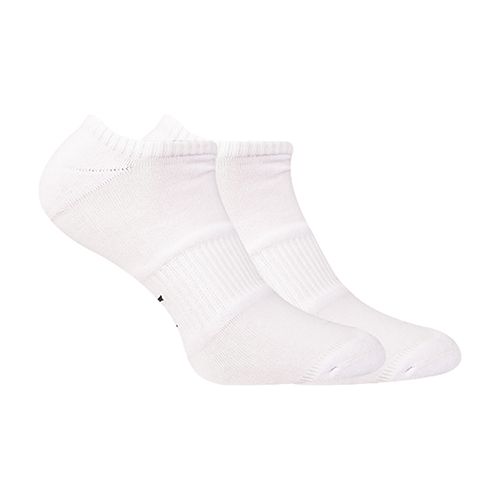 LowCut Plain Socks Liner Heel And Toe White For Men-40-45