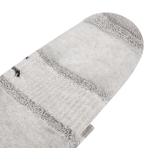 Long Plain Socks Liner Heel And Toe Grey For Men