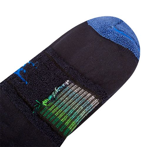 Long Printed Socks Liner Heel And Toe MultiColoure For Men