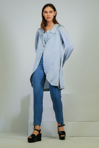slim pants -Blue-M