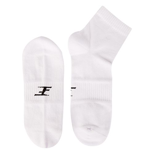 Short Plain Socks Liner Heel And Toe White For Men