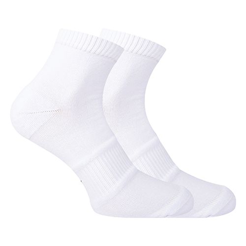Short Plain Socks Liner Heel And Toe White For Men-40-45
