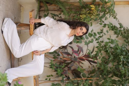Chic Kettan Pants-White-M