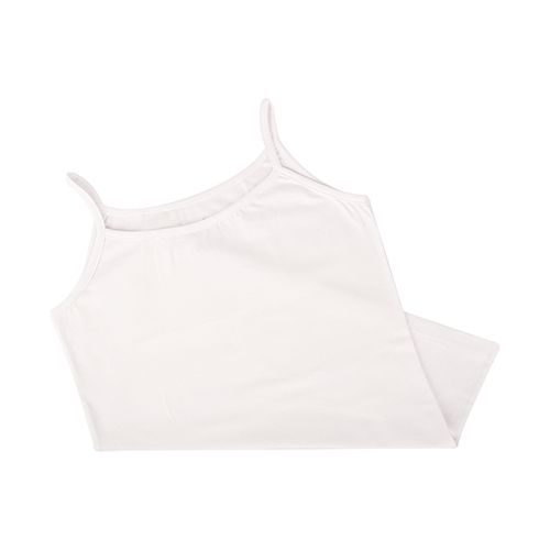 Basic Plain Protel White For Women-White-M