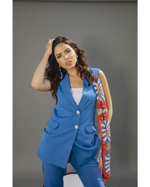 Royal Blue Vest-Royal Blue-S