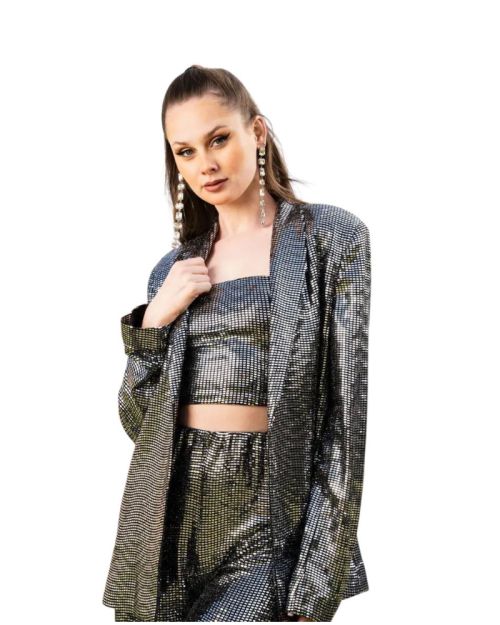 Shiny Tinsel Blazer