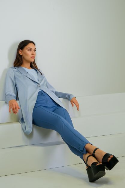 slim pants -Blue-M