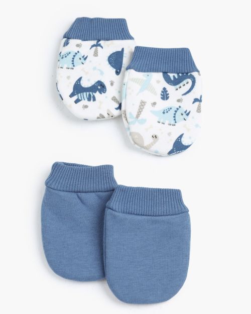 jurassic Soft Baby Dino Hand Mittens Pack of two