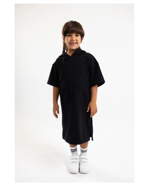  Hooded Dress-Black-4 yrs