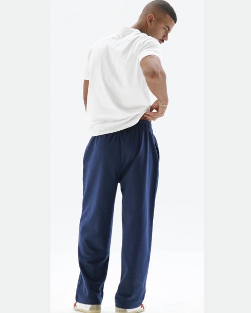 Men’s Blue Jogger Pants with Minimal Logo