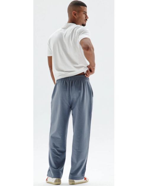 Men’s Grey Pants with Minimal Logo 