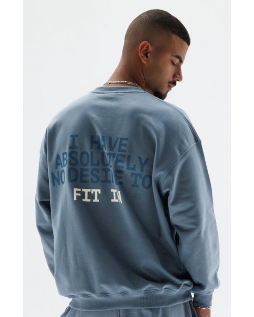 Men’s Solid Grey Crewneck Sweatshirt