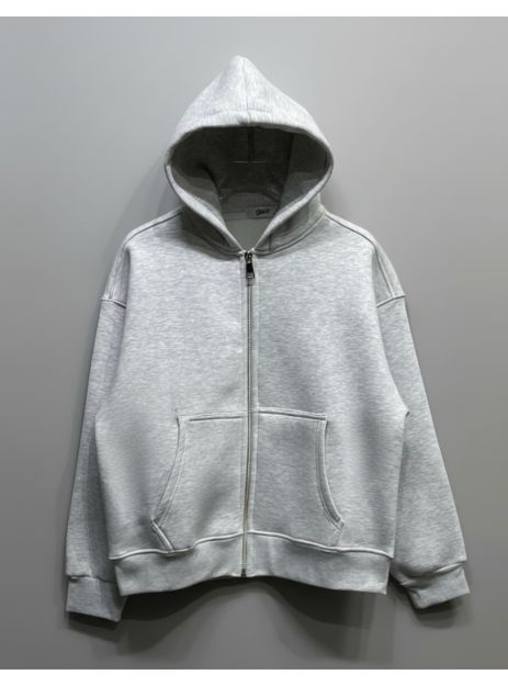 Essential Zip-Up Hoodie With Relaxed Fit