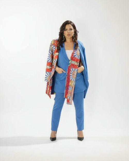 Multi-Color Patterned Kimono Jacket