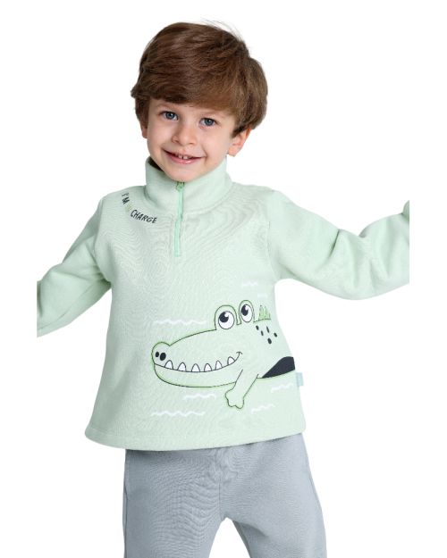  Happy Croco Pajamas Set-3 yrs