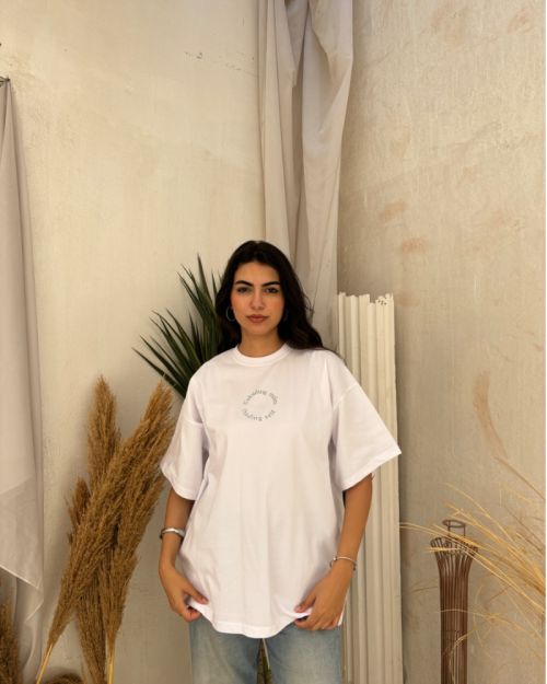 Traveler Tshirt oversized-M-White