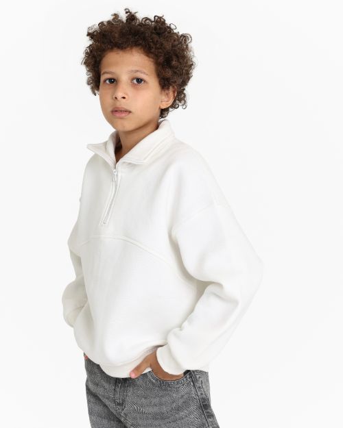 Kids Casual Half Zip Sweatshirt