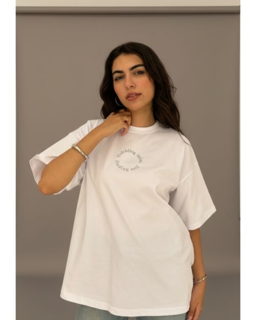 Traveler Tshirt oversized-M-White