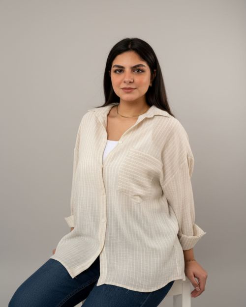 Stripe beige shirt 