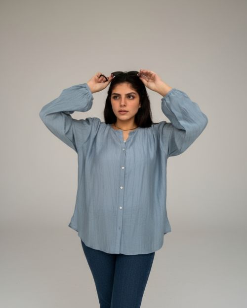 Galaxy blouse -Petrol-L/XL