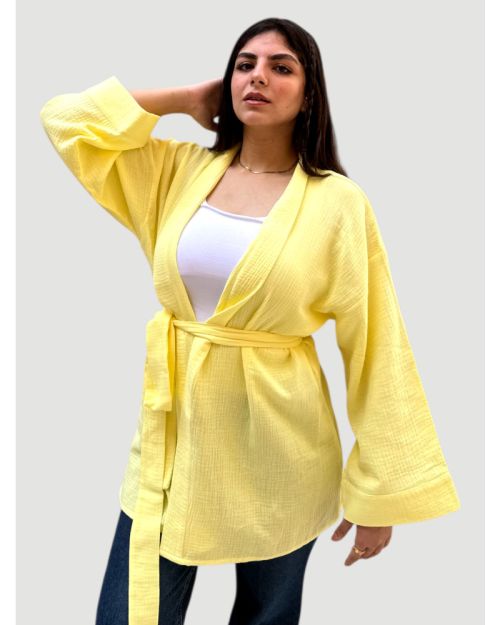 Summer cardigan -Yellow-L