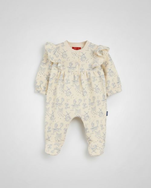 Vintage Rouned Printed Romper