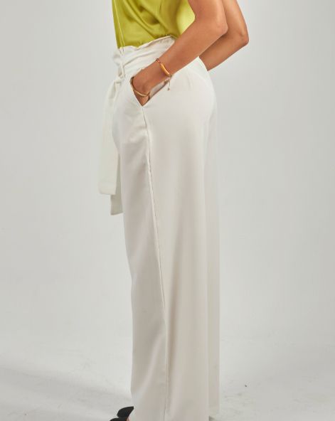 semi formal Wide pants - White 