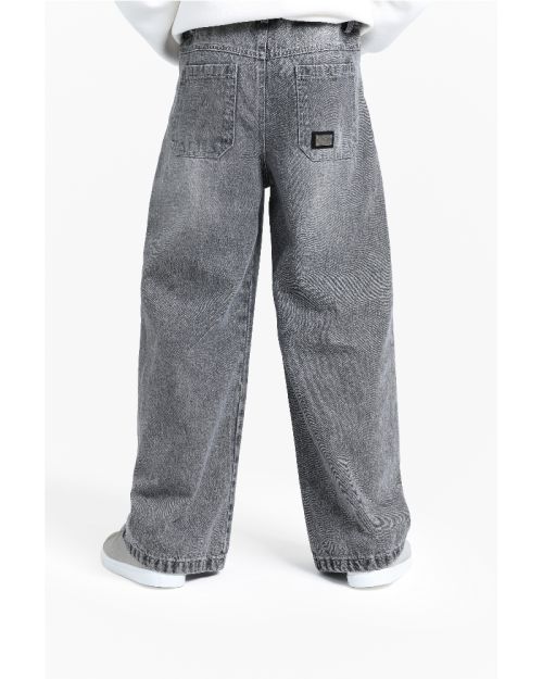 Kids Denim Wide Pants