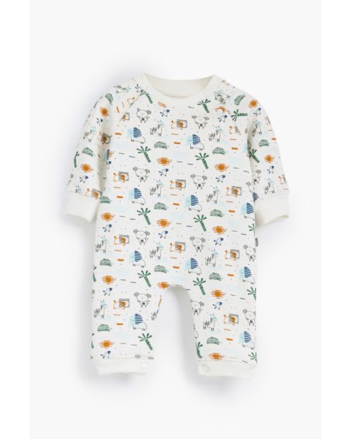 African animals Rouned printed Romper