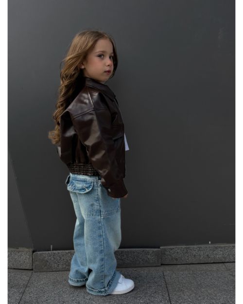  kids leather jacket