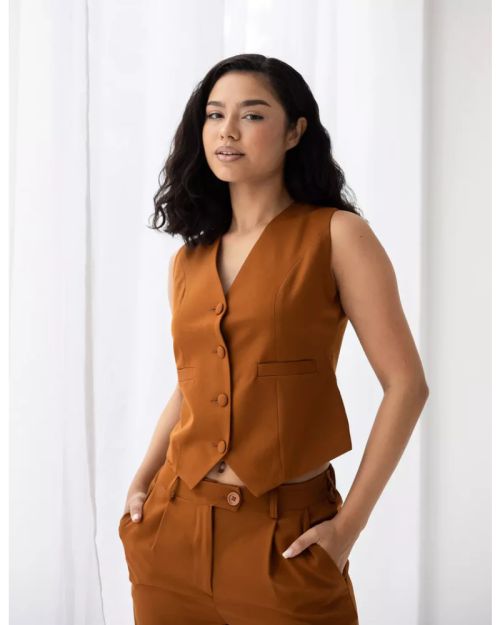 Amber Cropped Vest