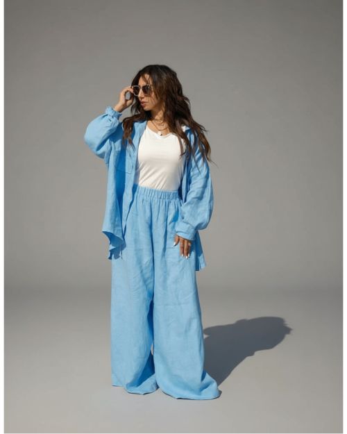 Santorini Pants-baby blue-M