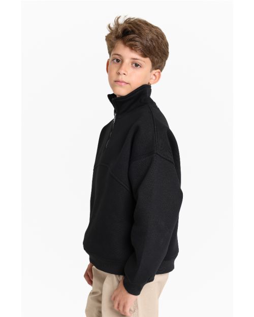 Kids Casual Half Zip Sweatshirt
