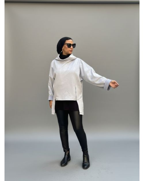 Drape Turtleneck Top