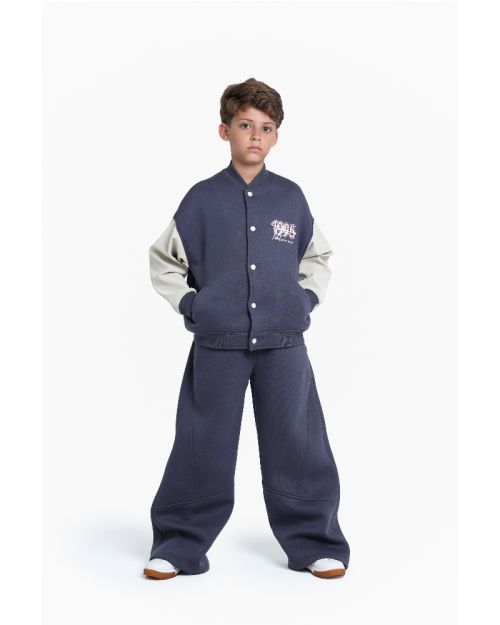 Kids Cotton Varsity Jacket