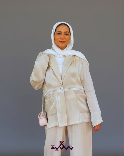 Nyllya sand glow blazer-Gold-S/M