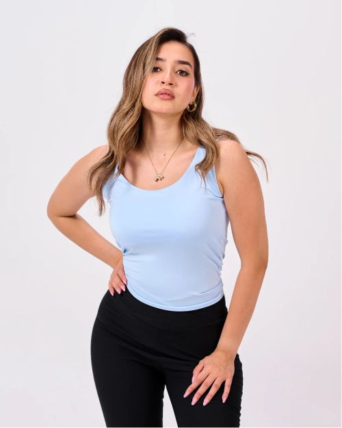 TANK TOP-Light Blue-XS