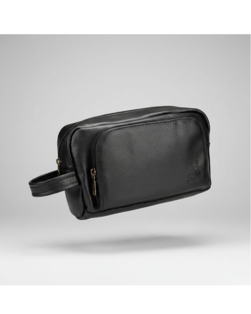 Genuine Leather Handbag-Black