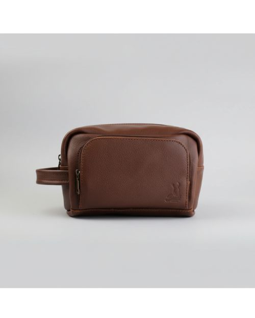 Genuine Leather Handbag-Brown