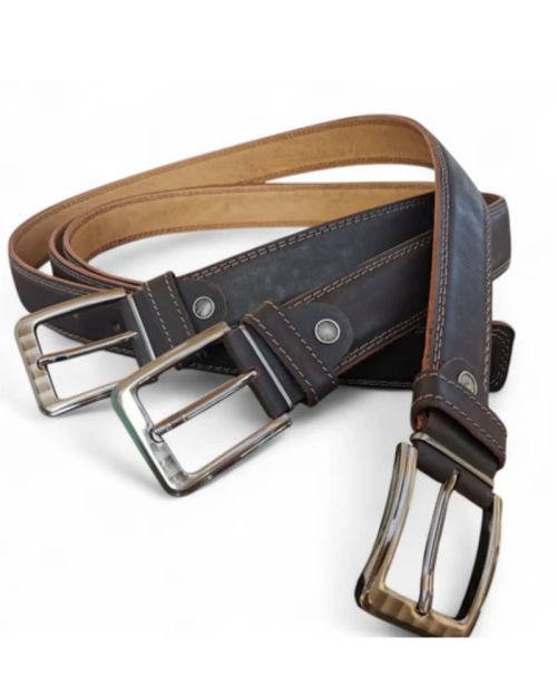 Genuine Leather Belt for Men-Brown-110 cm