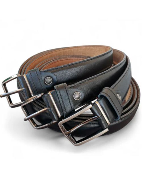 Genuine Leather Belt for Men-Black-110 cm