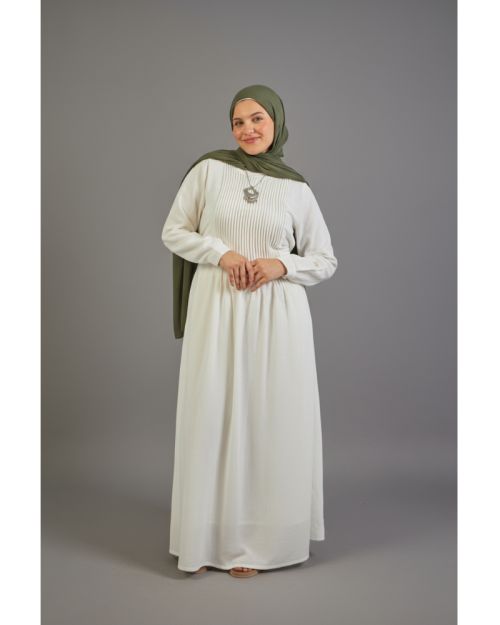 Rafa Dress For Women-White-M