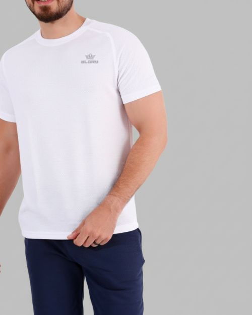 Men's Short Sleeve Athletic T-Shirt - Quick-Dry Fabric