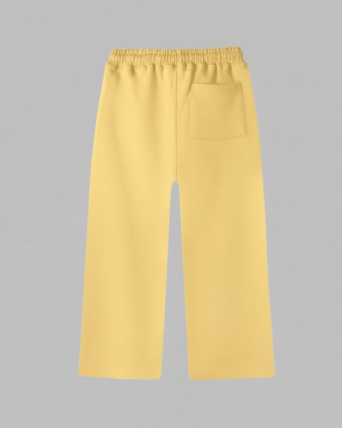 Wide-leg Sweatpants-Yellow-4 yrs